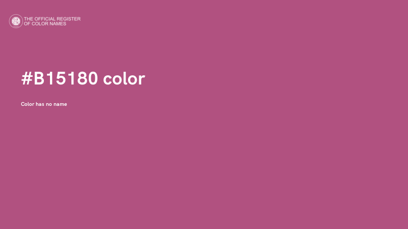 #B15180 color image