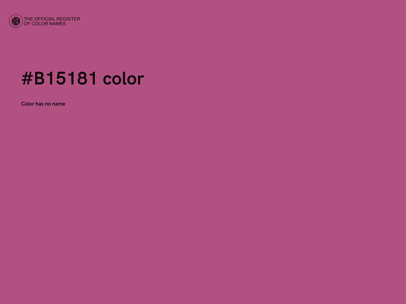 #B15181 color image