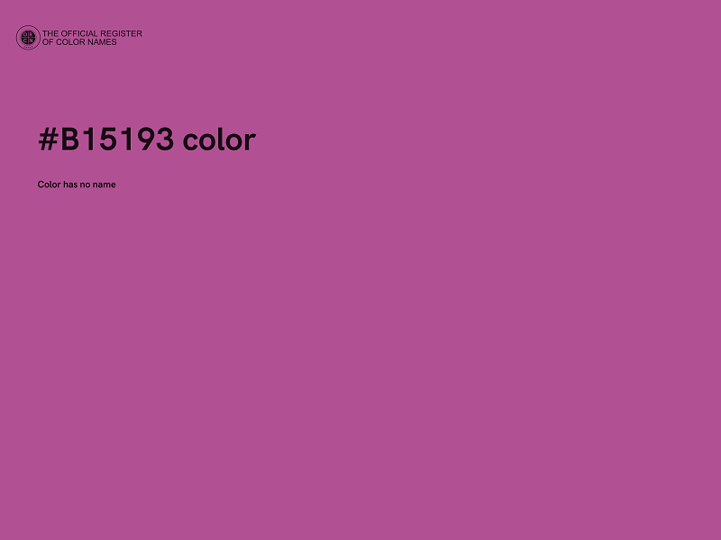 #B15193 color image