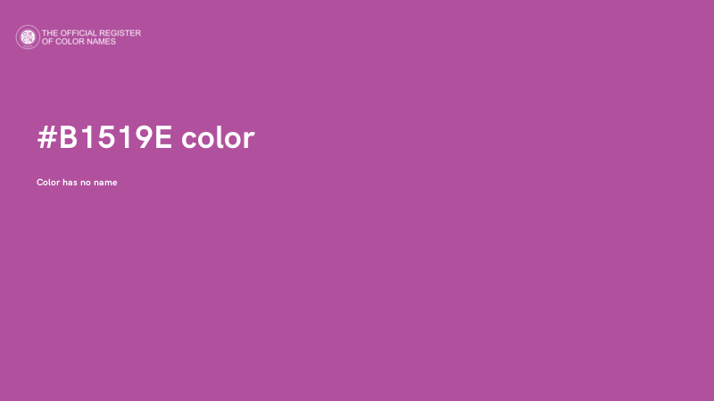#B1519E color image