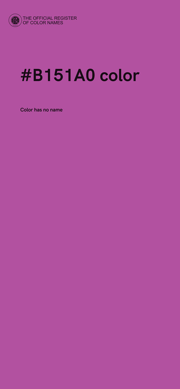 #B151A0 color image