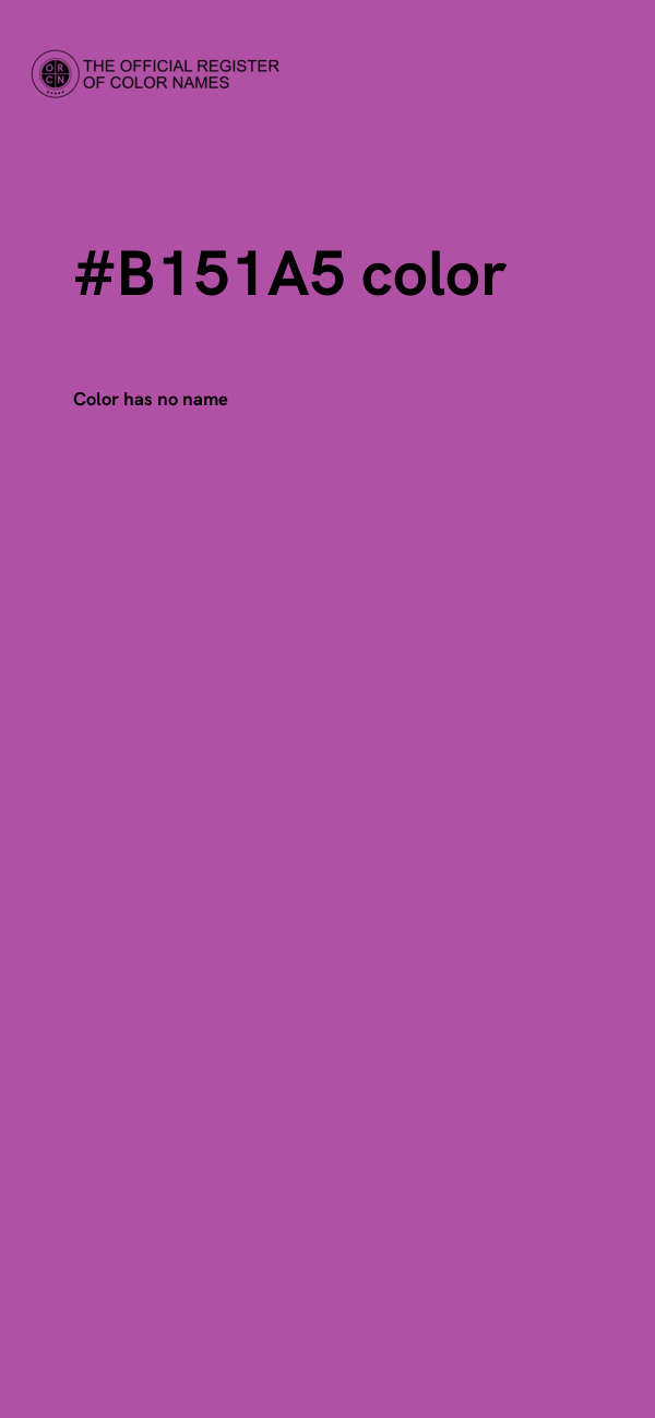 #B151A5 color image