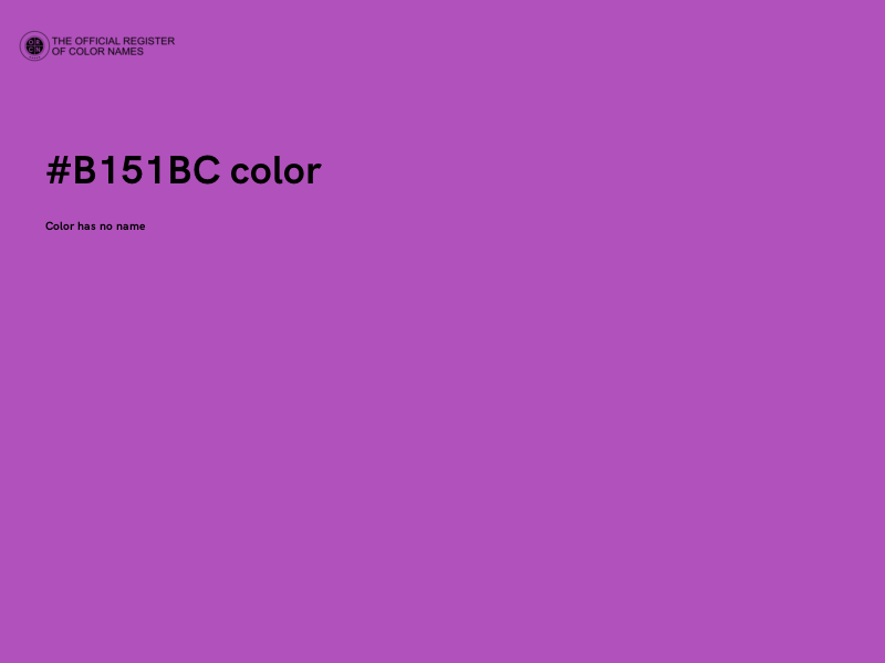 #B151BC color image