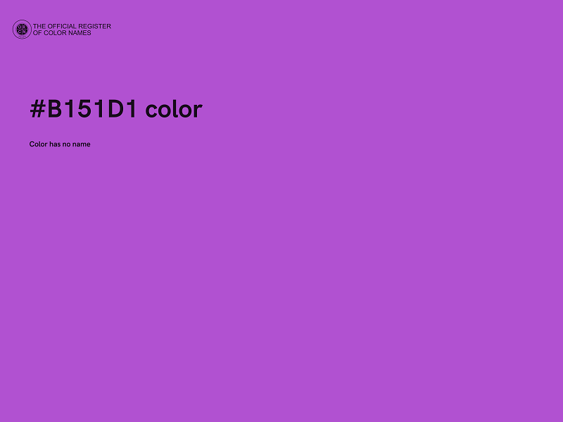 #B151D1 color image