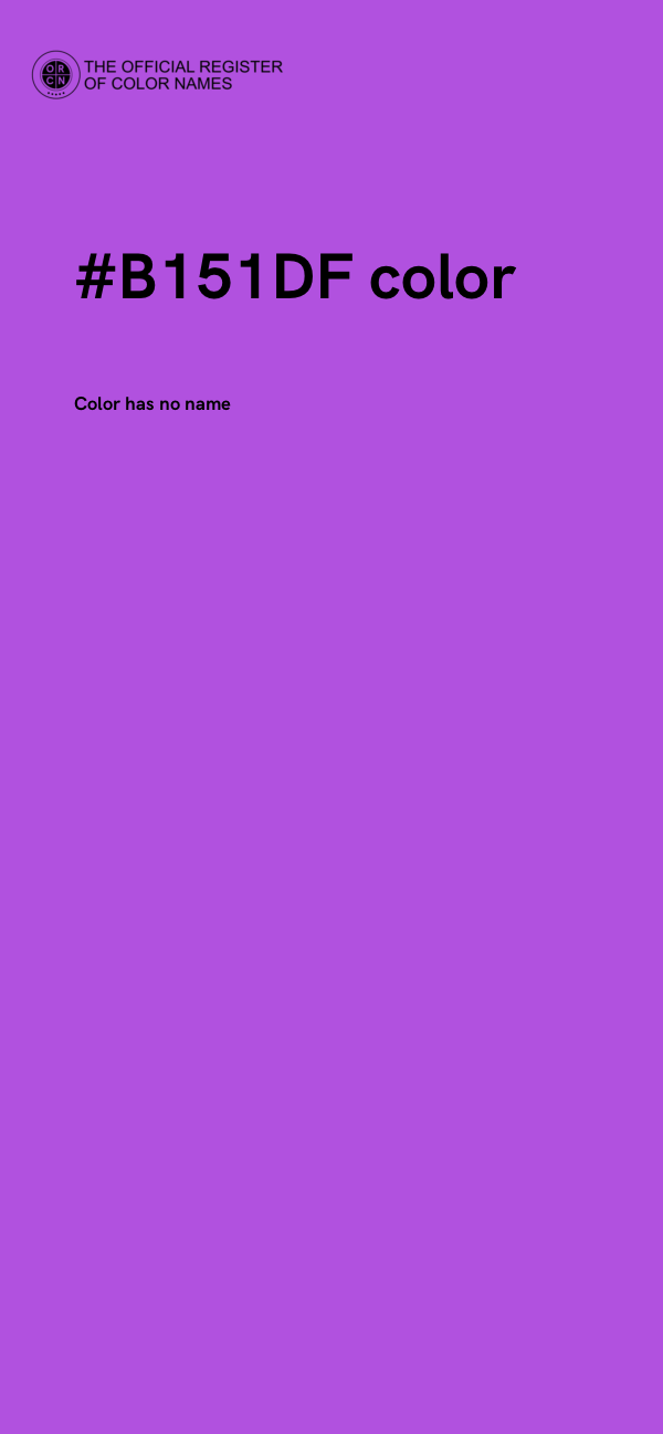 #B151DF color image