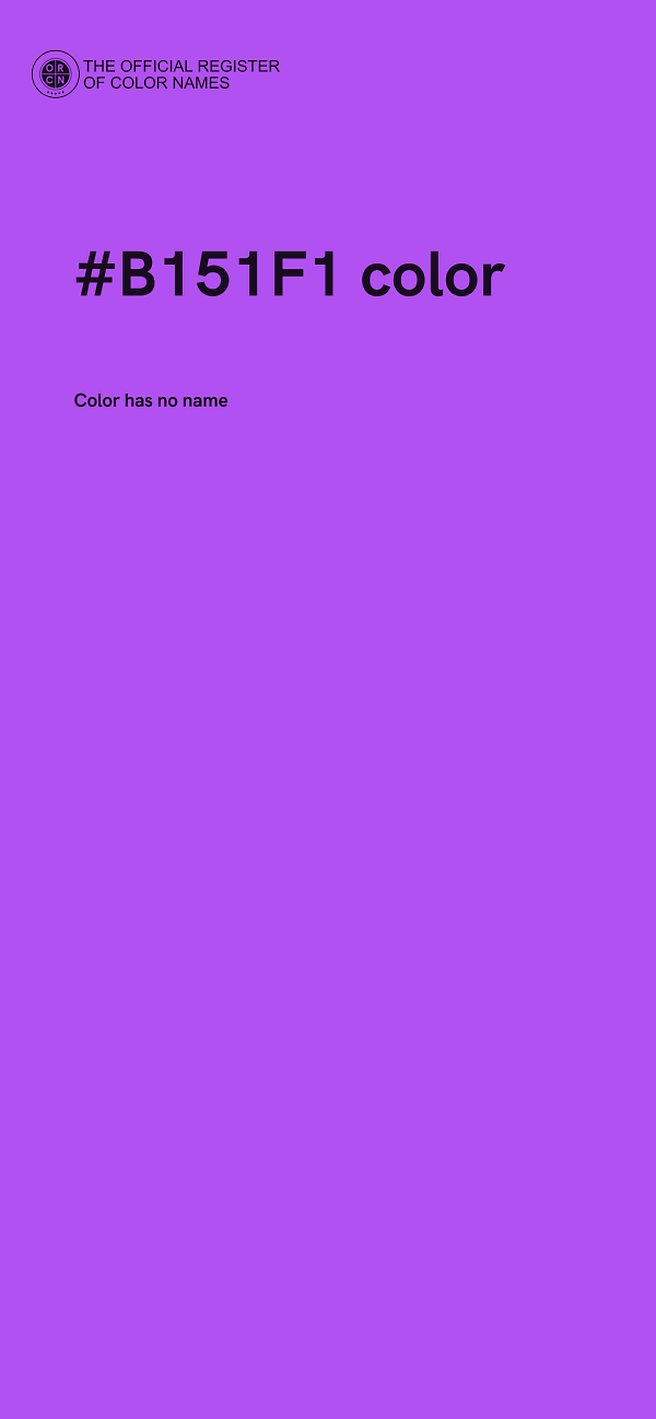 #B151F1 color image