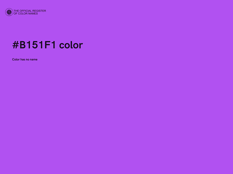 #B151F1 color image