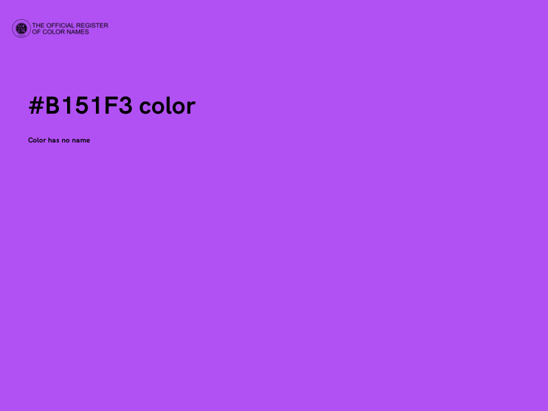 #B151F3 color image