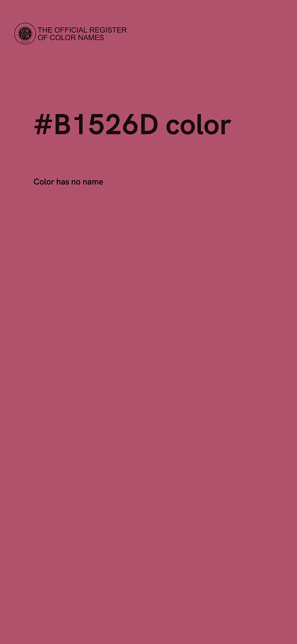 #B1526D color image