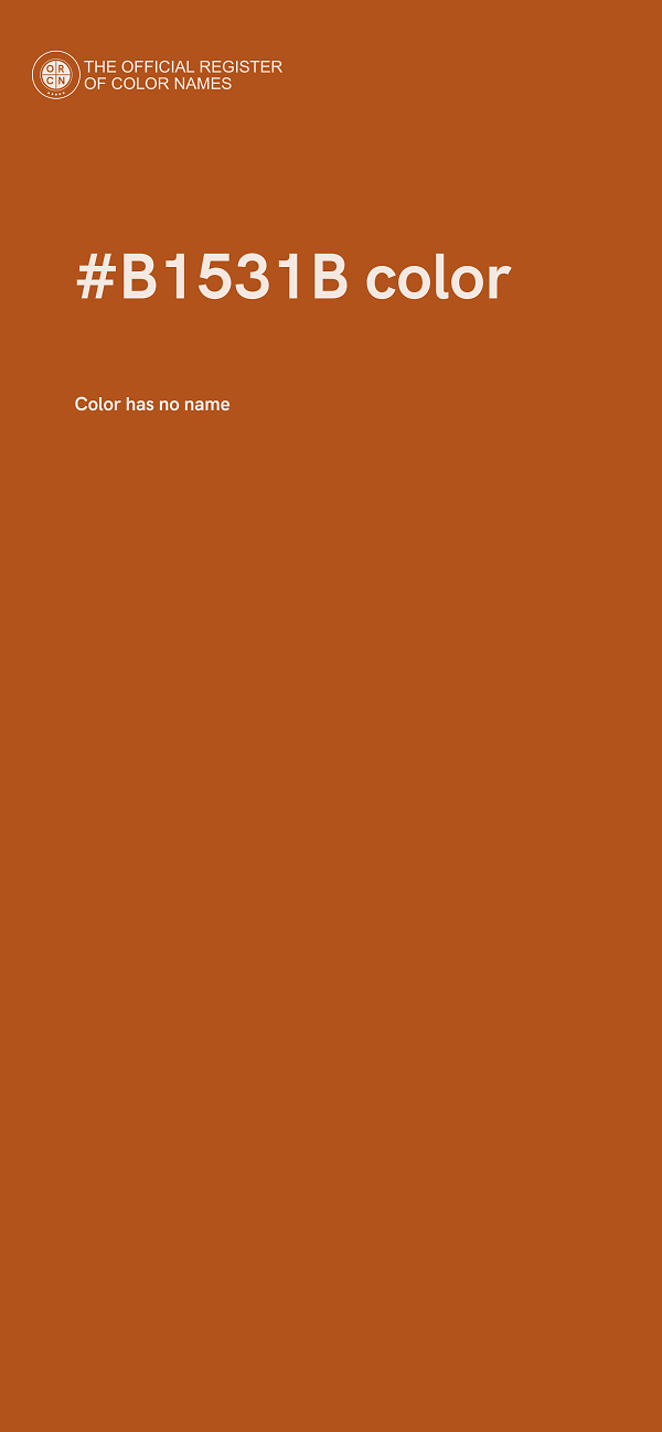 #B1531B color image