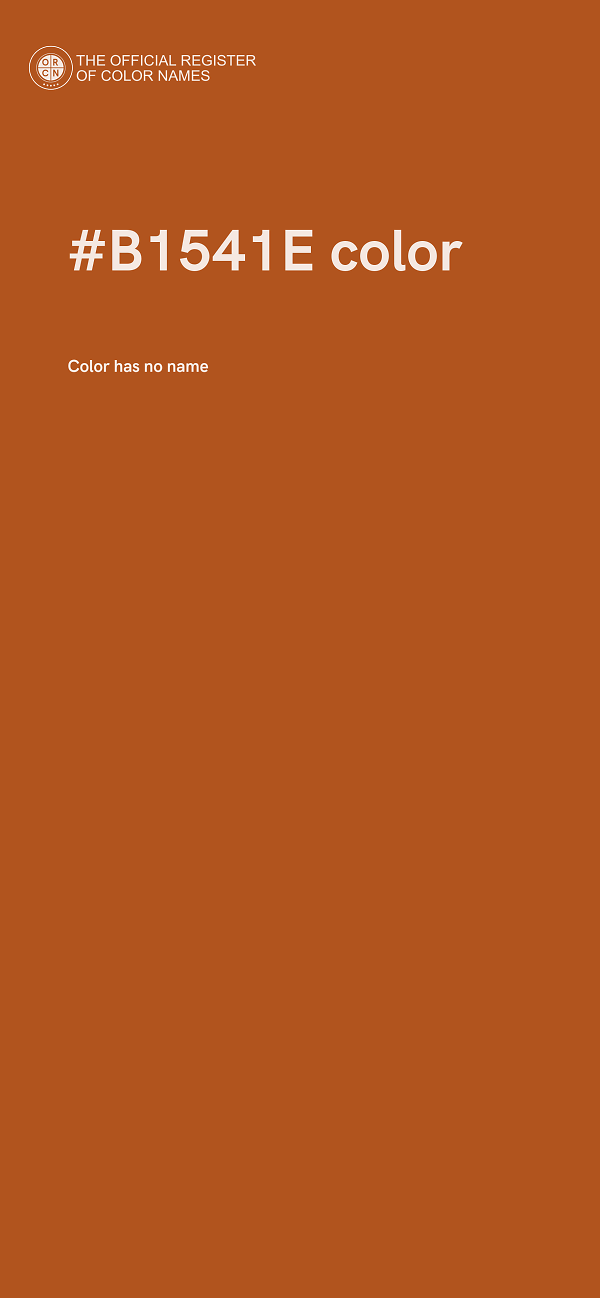 #B1541E color image