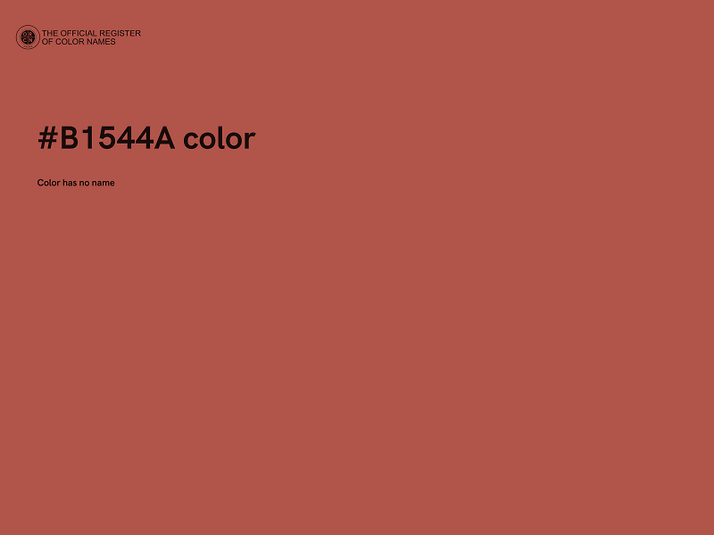 #B1544A color image