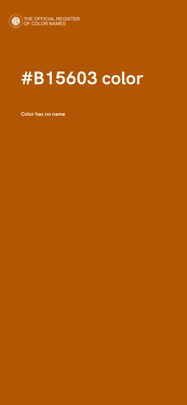 #B15603 color image