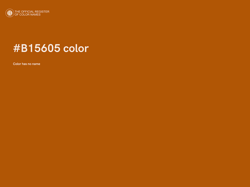 #B15605 color image