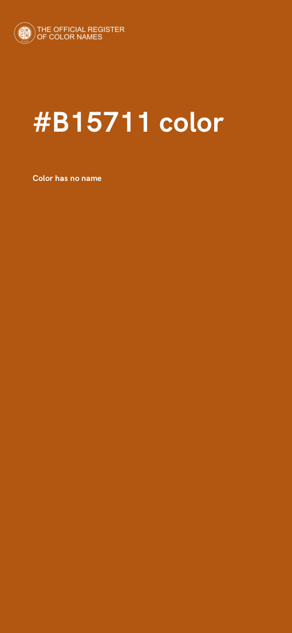 #B15711 color image