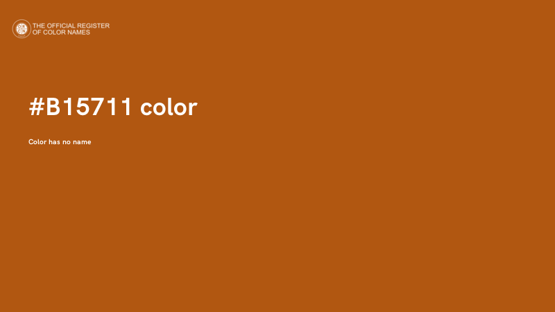 #B15711 color image