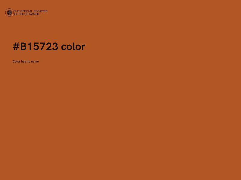 #B15723 color image