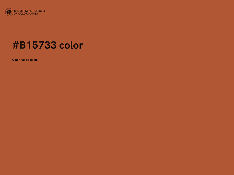 #B15733 color image