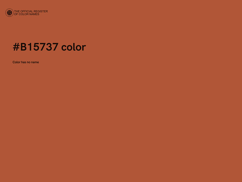 #B15737 color image