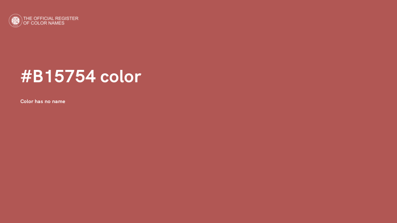 #B15754 color image