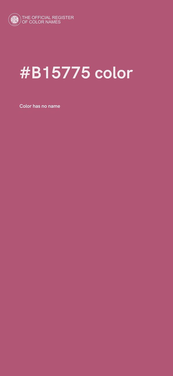 #B15775 color image