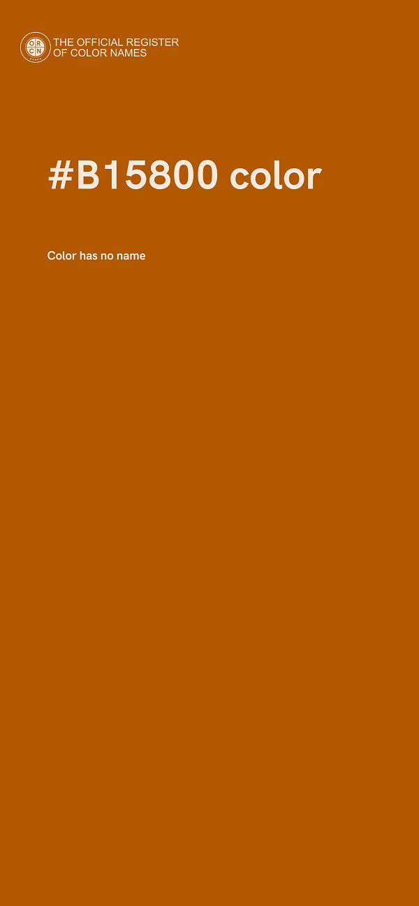 #B15800 color image