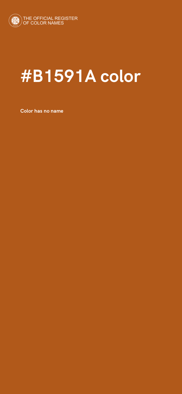 #B1591A color image