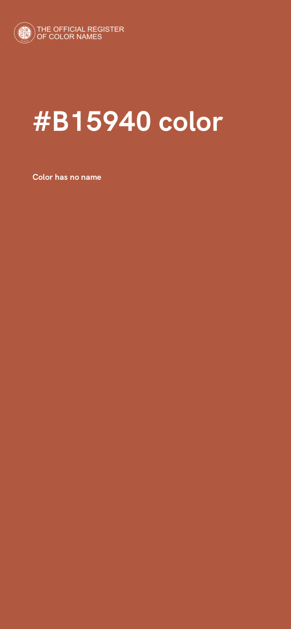 #B15940 color image