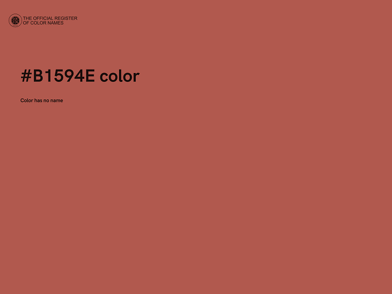 #B1594E color image