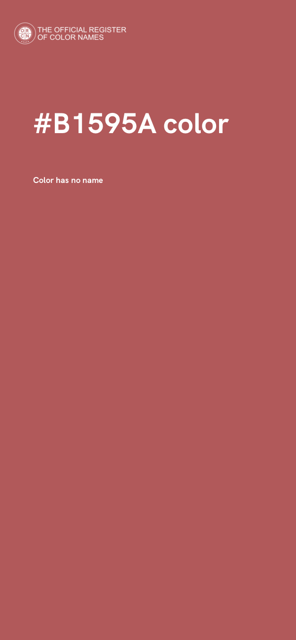 #B1595A color image