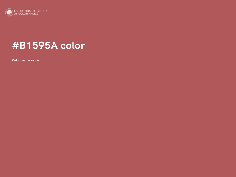 #B1595A color image