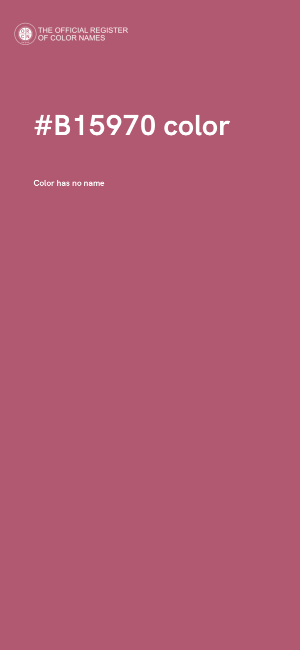 #B15970 color image