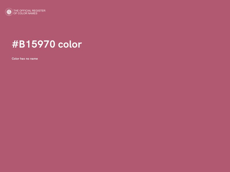 #B15970 color image