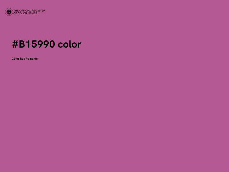 #B15990 color image