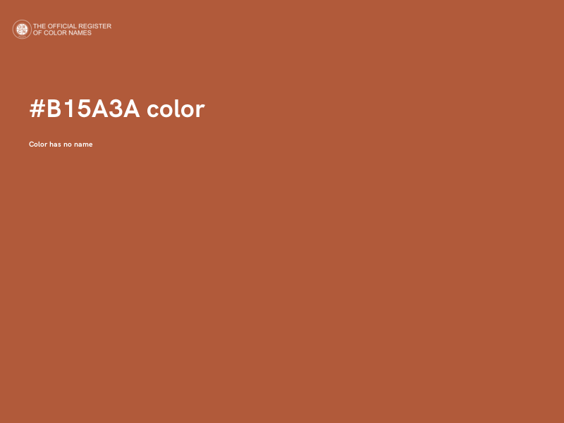 #B15A3A color image