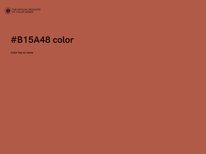 #B15A48 color image