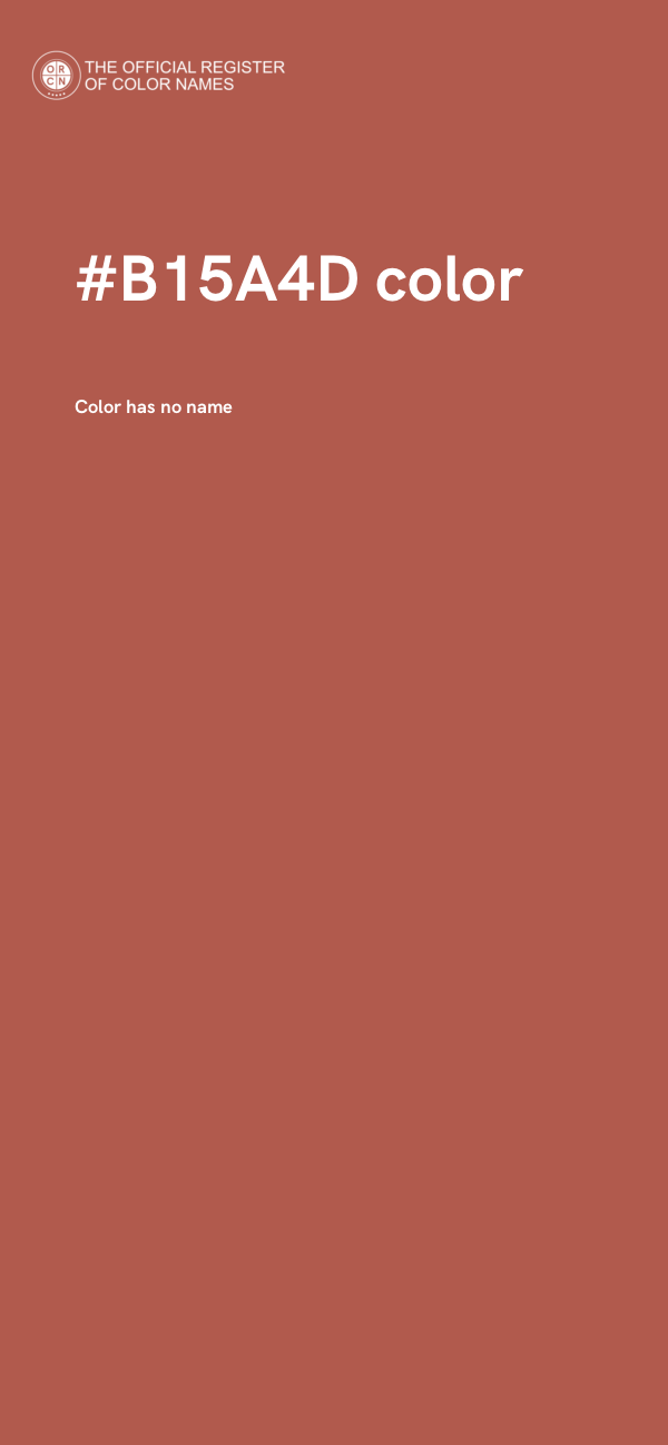 #B15A4D color image