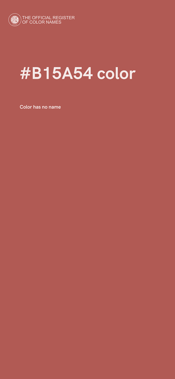 #B15A54 color image