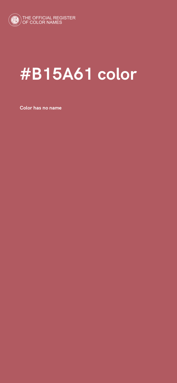 #B15A61 color image