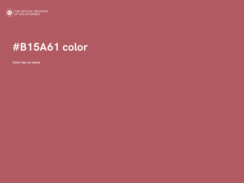 #B15A61 color image