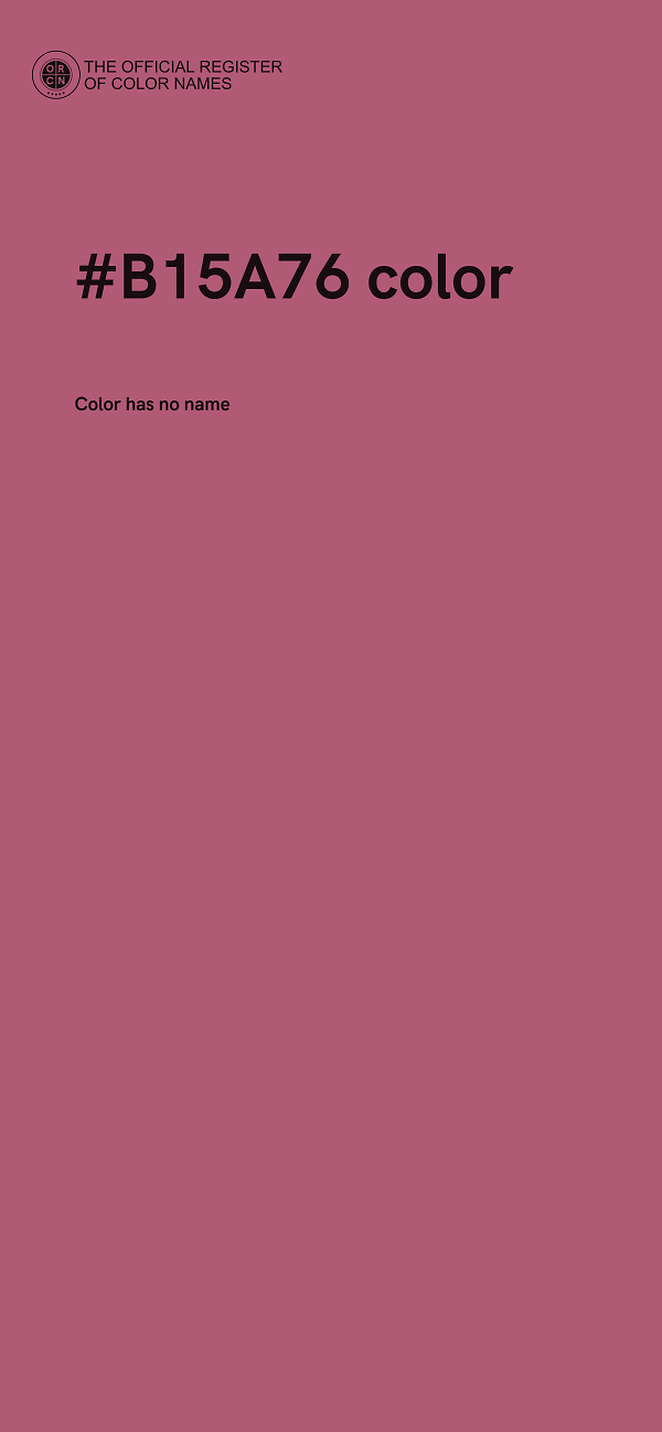 #B15A76 color image