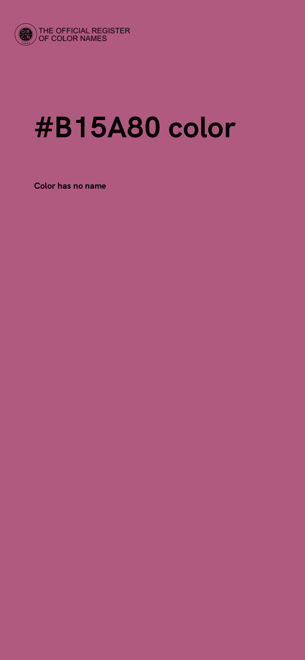 #B15A80 color image