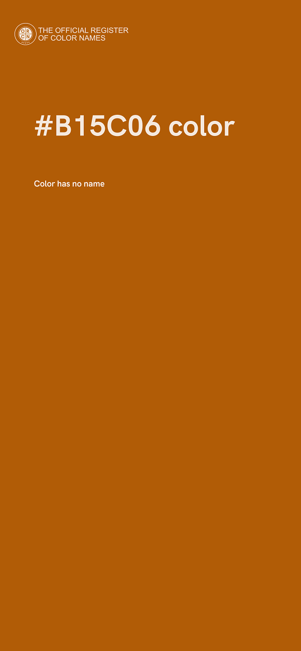 #B15C06 color image