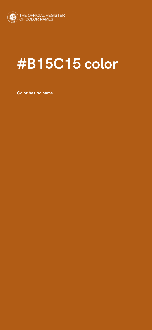 #B15C15 color image