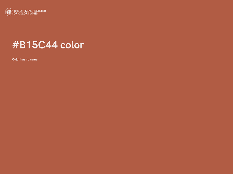 #B15C44 color image