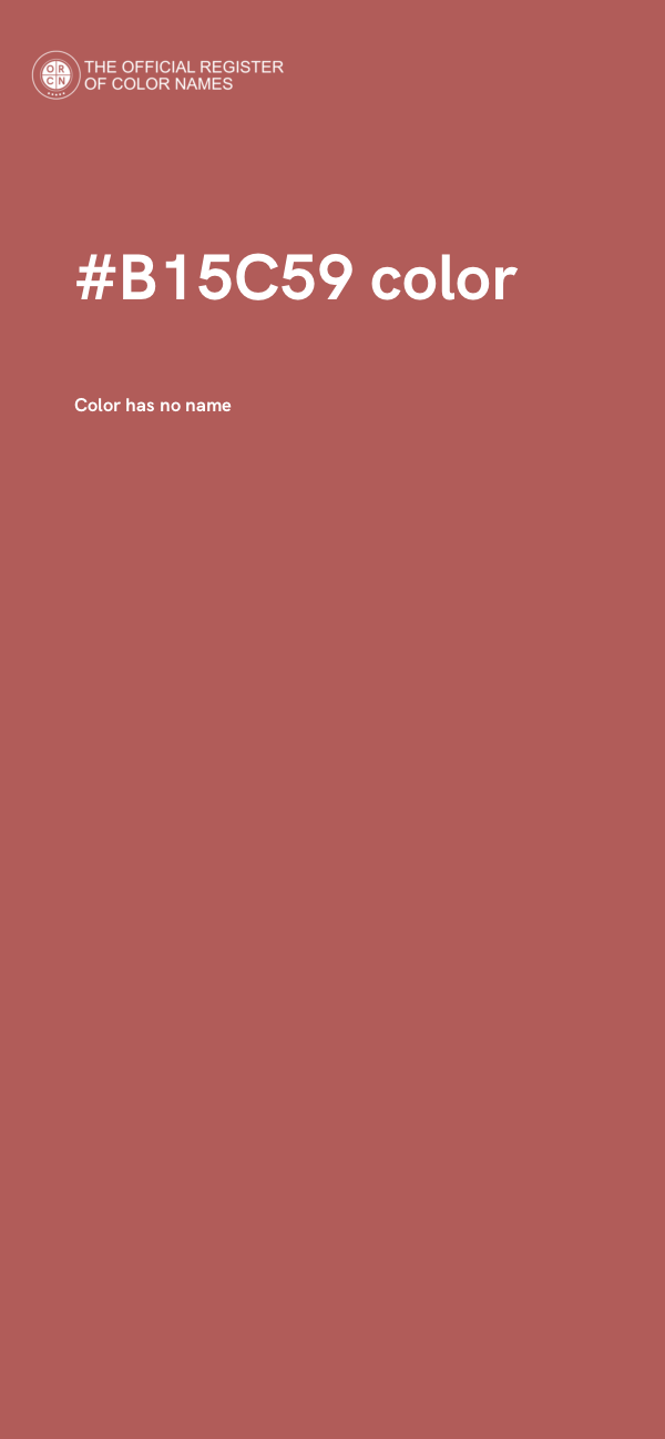 #B15C59 color image