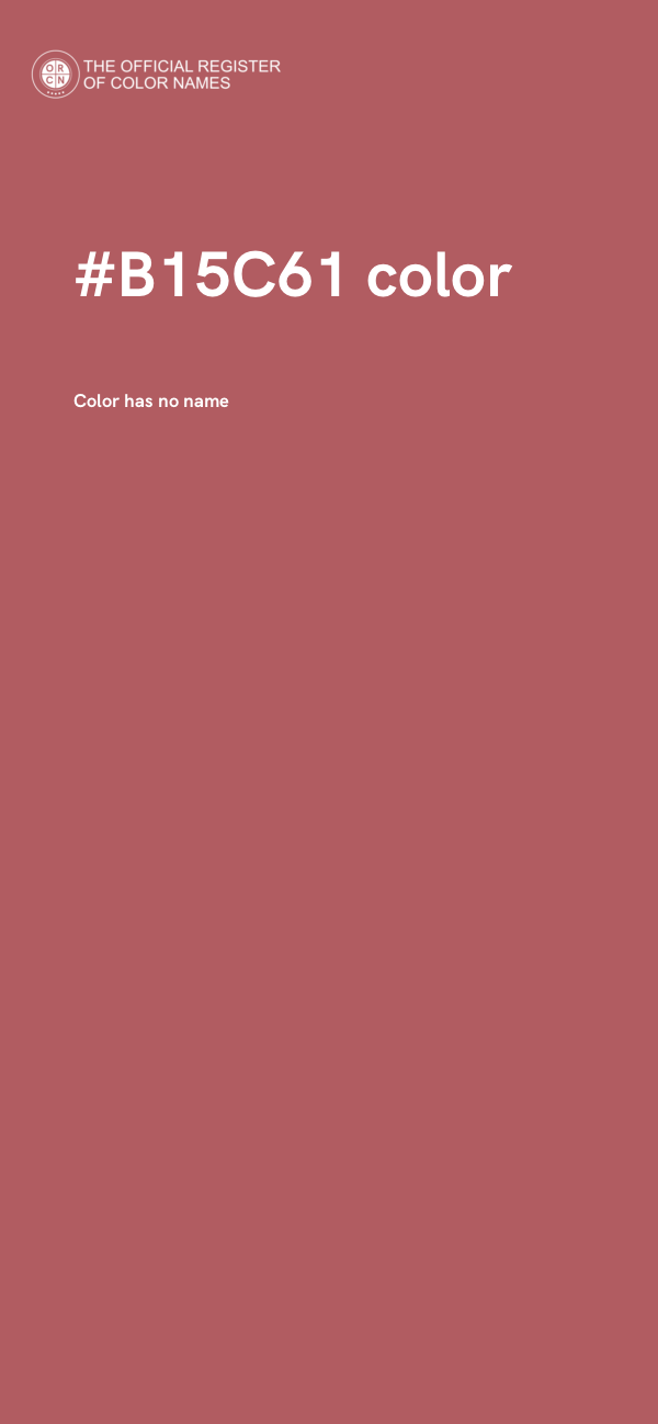 #B15C61 color image