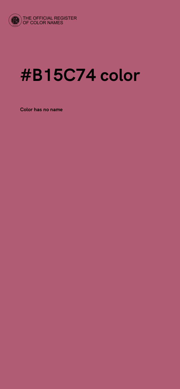 #B15C74 color image