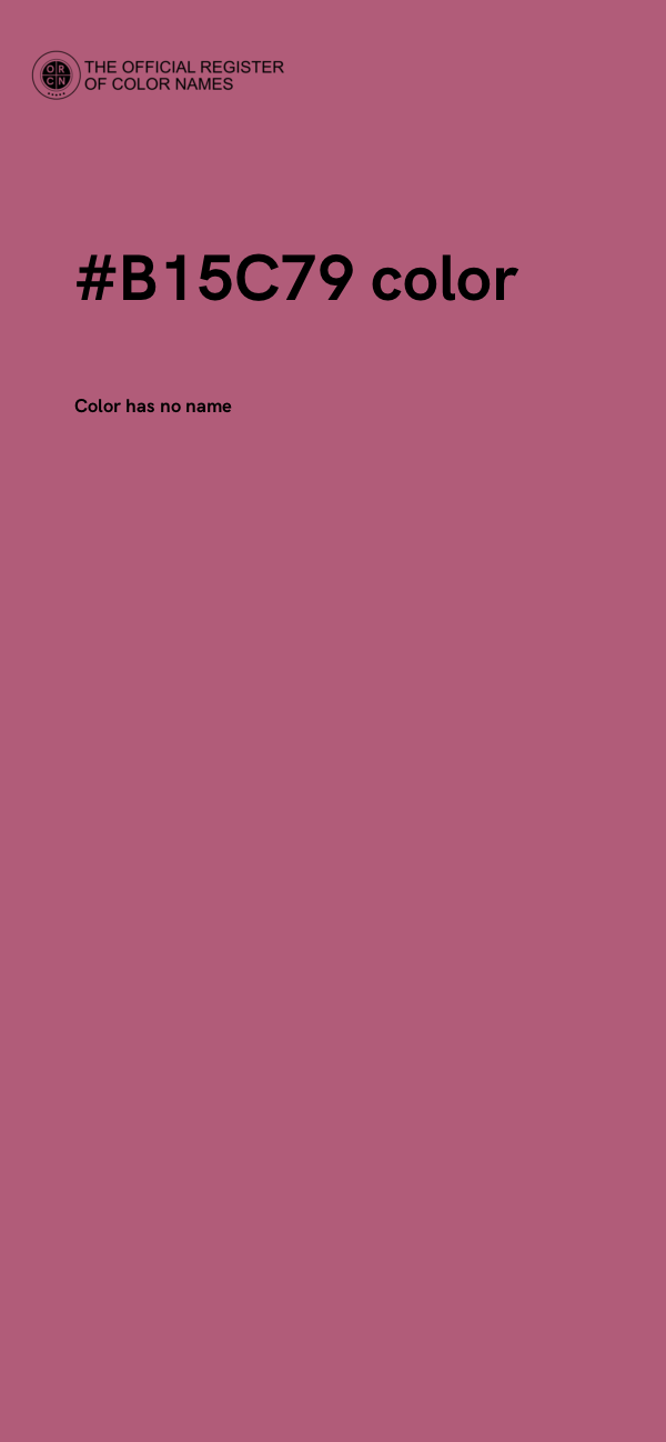 #B15C79 color image