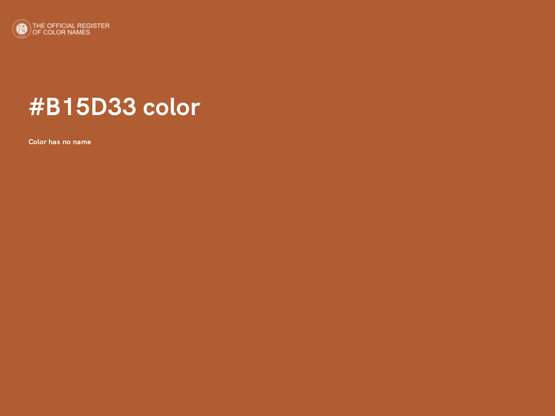 #B15D33 color image